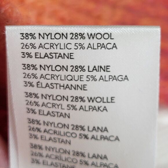 Anthropologie Maeve Hallie Space Dyed Cardigan Sweater Size Small Petite Orange - Picture 8 of 10